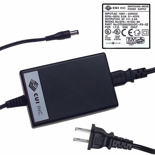 DTS060250UDC-P5P AC/DC DESKTOP ADAPTER 6V 15W