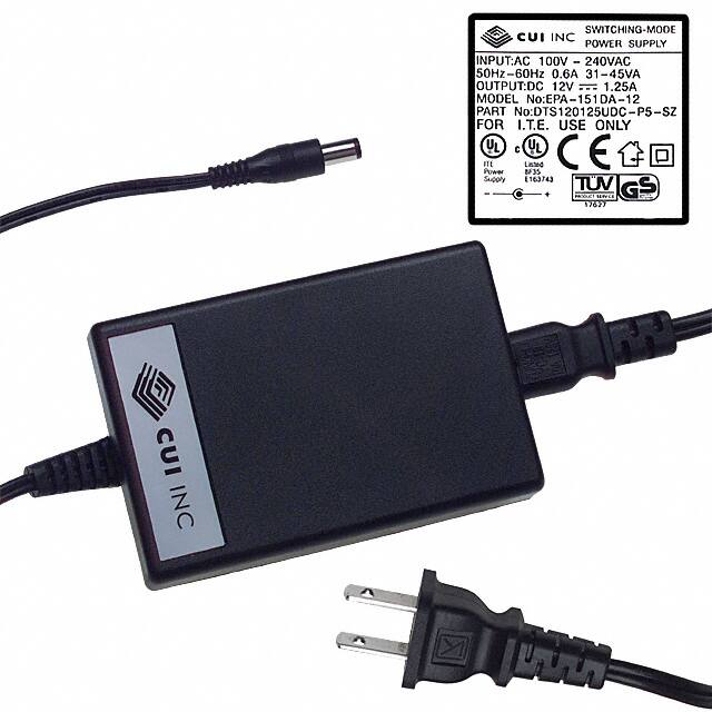 DTS120125UDC-P5P AC/DC DESKTOP ADAPTER 12V 15W
