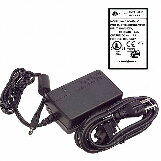 DTS060600UTC-P5P-SZ AC/DC DESKTOP ADAPTER 6V 36W