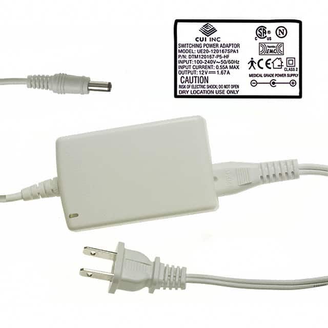 DTM120167UDC-P5-HF AC/DC DESKTOP ADAPTER 12V 20W