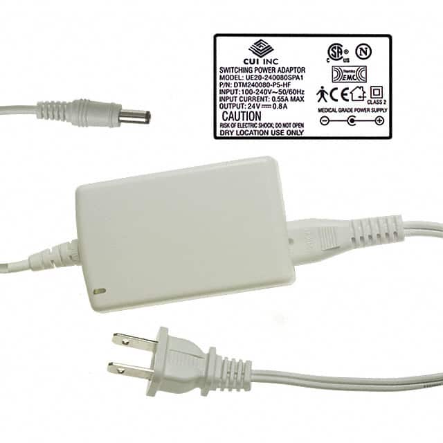 DTM240080UDC-P5-HF AC/DC DESKTOP ADAPTER 24V 19W