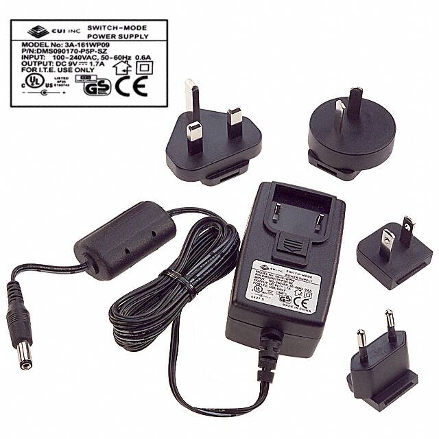 DMS090170-P5P-SZ AC/DC WALL MOUNT ADAPTER 9V 15W