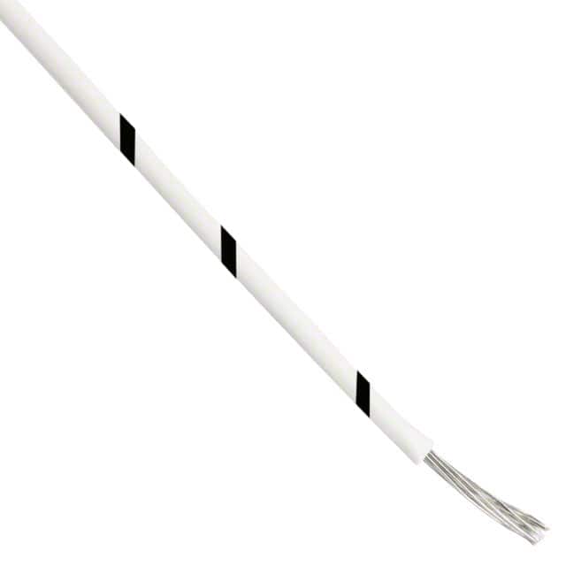 81044/12-24-90 HOOK-UP DL STRND 24AWG WHT/BLACK