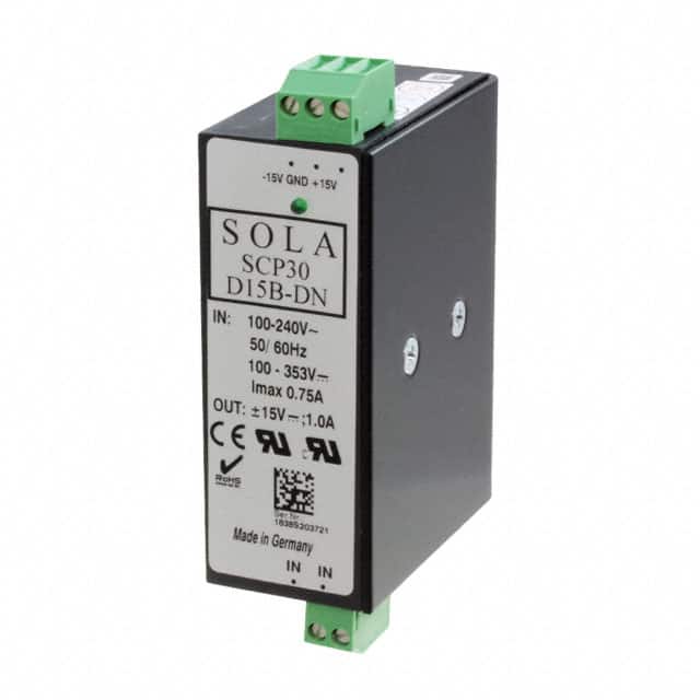 SCP30D15B-DN AC/DC DIN RAIL SUPPLY +/-15V 30W