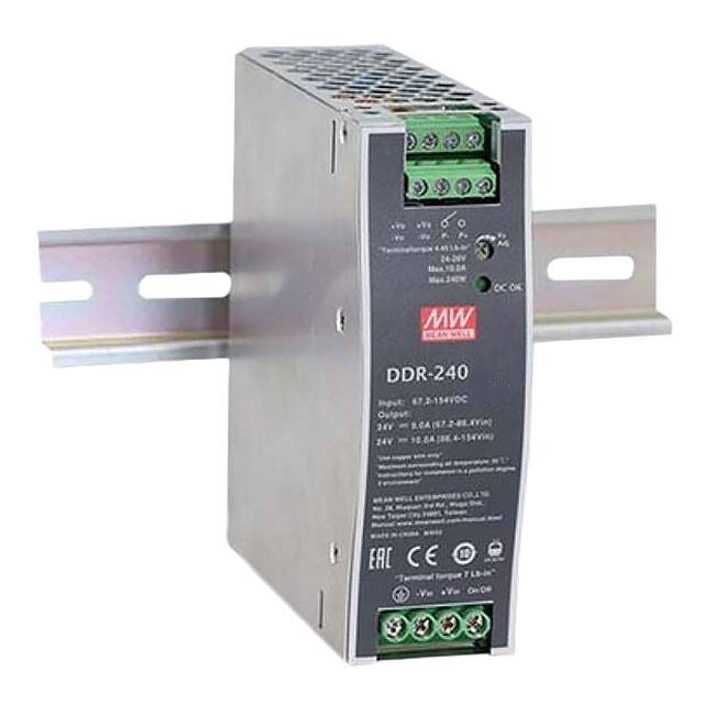 DDR-240D-48 DC/DC DIN RAIL SUPPLY 48V 240W