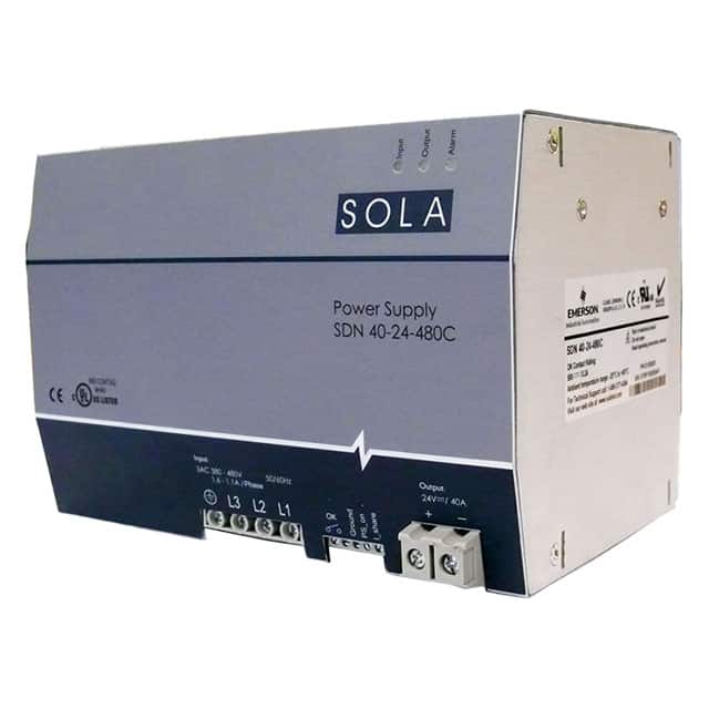 SDN40-24-480C AC/DC DIN RAIL SUPPLY 24V 960W