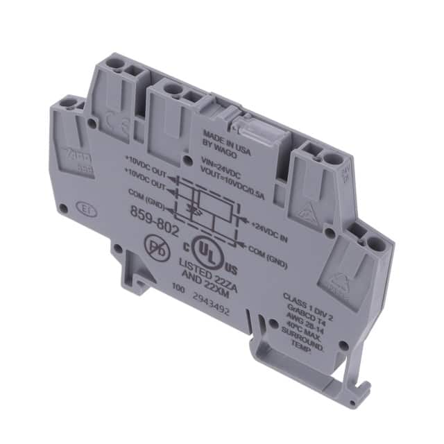 859-802 DC/DC DIN RAIL SUPPLY 10V