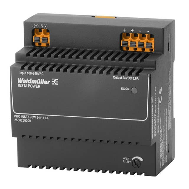 2580250000 AC/DC DIN RAIL SUPPLY 24V 91W