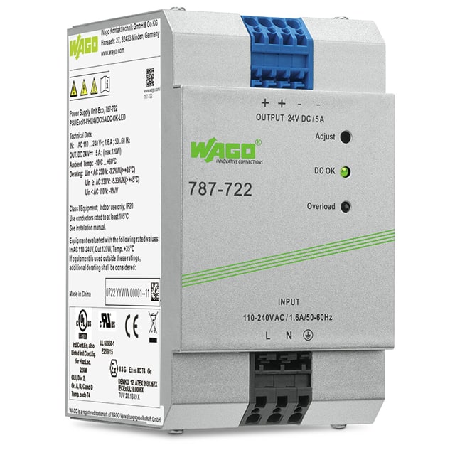 787-722 AC/DC DIN RAIL SUPPLY 24V 120W