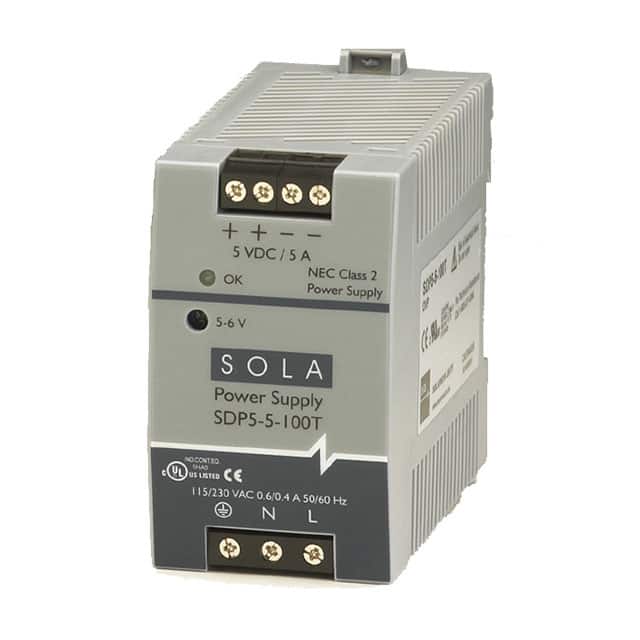 SDP5-5-100T AC/DC DIN RAIL SUPPLY 5V 25W