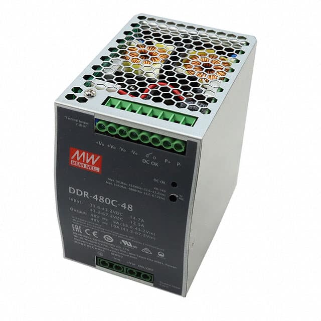 DDR-480C-48 DC/DC DIN RAIL SUPPLY 48V 480W