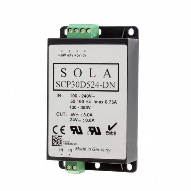 SCP30D524-DN AC/DC DIN RAIL SUPPLY 5V 24V 29W