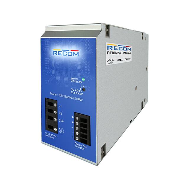 REDIN240-24/3AC AC/DC DIN RAIL SUPPLY 24V 240W