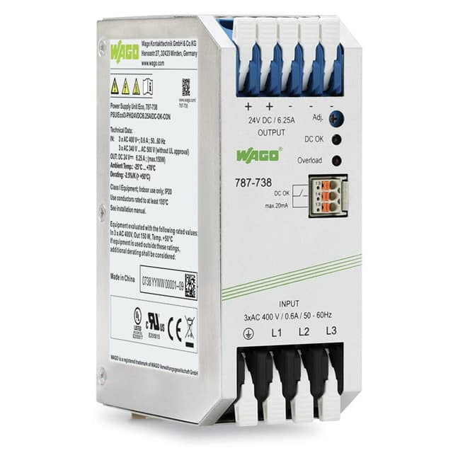 787-738 AC/DC DIN RAIL SUPPLY 24V 150W