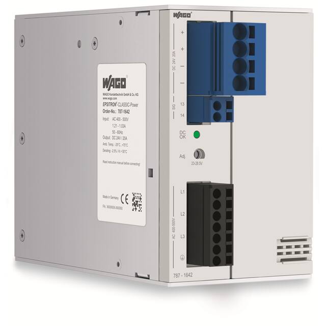787-1642 AC/DC DIN RAIL SUPPLY 24V 480W