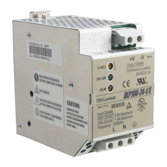 DLP100-24-1 AC/DC DIN RAIL SUPPLY 24V 98W