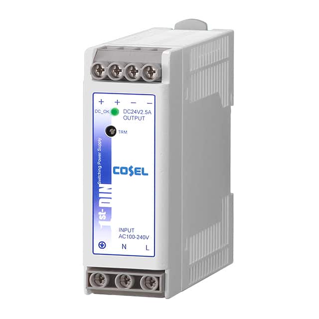 KHEA60F-24 AC/DC DIN RAIL SUPPLY 24V 60W