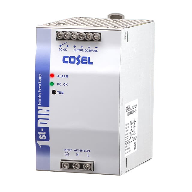 KHEA480F-24 AC/DC DIN RAIL SUPPLY 24V 480W