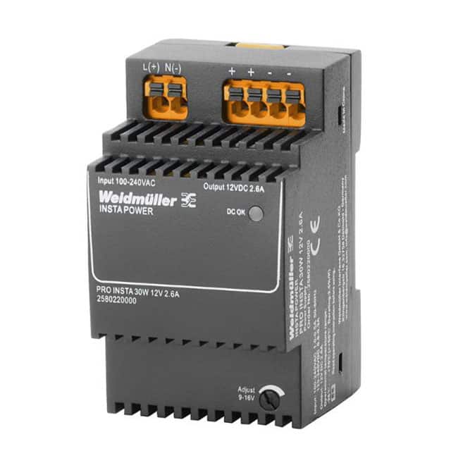 2580220000 AC/DC DIN RAIL SUPPLY 12V 31W