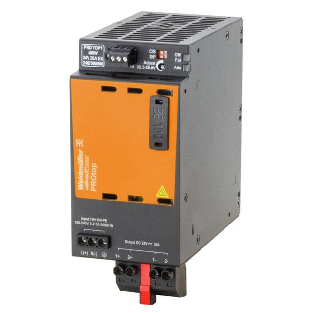 2467000000 AC/DC DIN RAIL SUPPLY 24V 480W