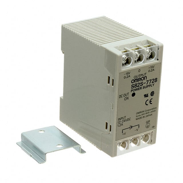 S82S-7728 DC/DC DIN RAIL SUPPLY +/-15V 6W