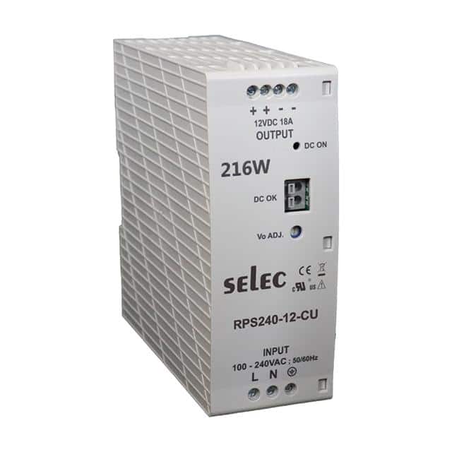 RPS240-12-CU AC/DC DIN RAIL SUPPLY 12V 216W