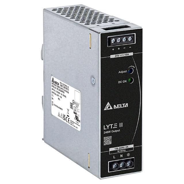 DRL-24V240W1ENA AC/DC DIN RAIL 24V 240W COATED