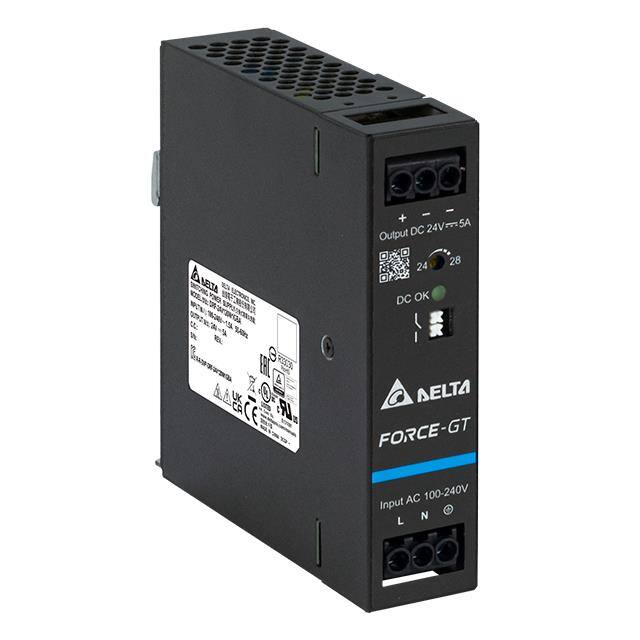 DRF-24V120W1GBA AC/DC DIN RAIL 24V 120W COATED