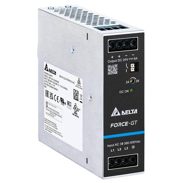 DRF-24V120W3GBA AC/DC DIN RAIL 24V 120W 3PHASE