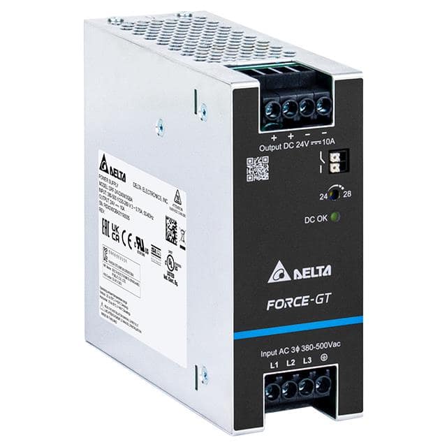 DRF-24V240W3GBA AC/DC DIN RAIL 24V 240W 3PHASE