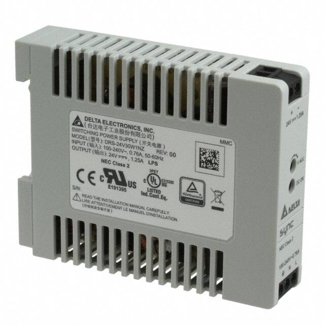DRS-24V30W1NZ AC/DC DIN RAIL SUPPLY 24V 30W