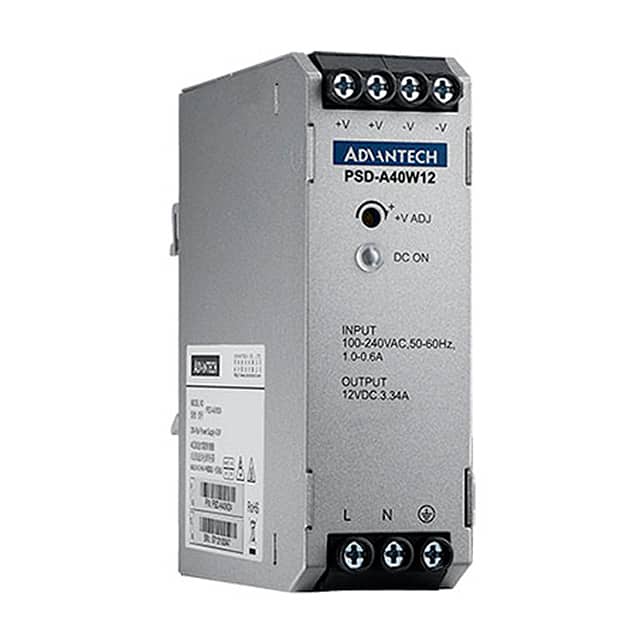 PSD-A40W12 AC/DC DIN RAIL SUPPLY 12V 40W