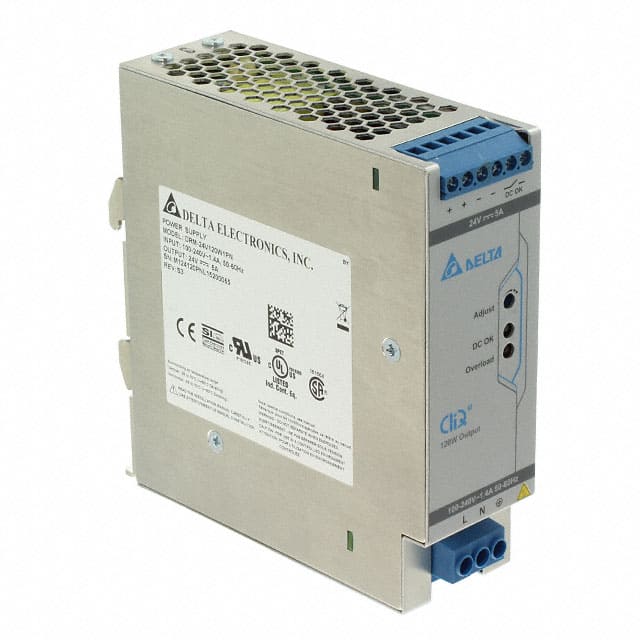 DRM-24V120W1PN AC/DC DIN RAIL SUPPLY 24V 120W