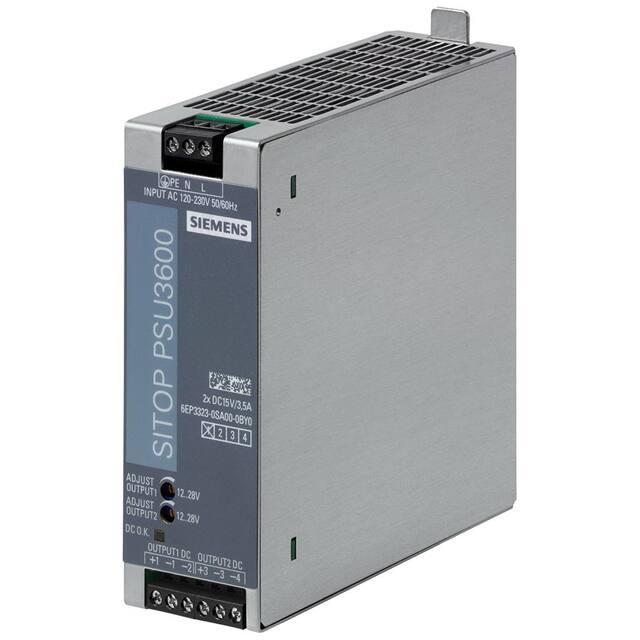 6EP33230SA000BY0 AC/DC DIN RAIL SUPPLY 2X15V