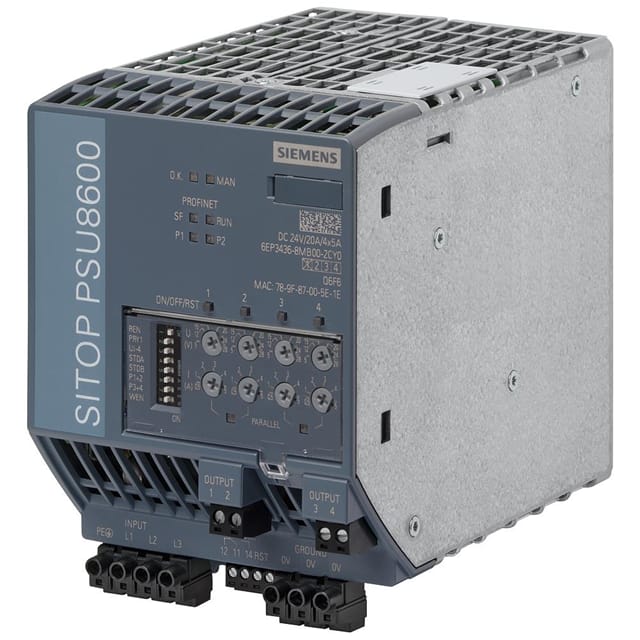 6EP34368MB002CY0 AC/DC DIN RAIL SUPPLY QUAD 24V