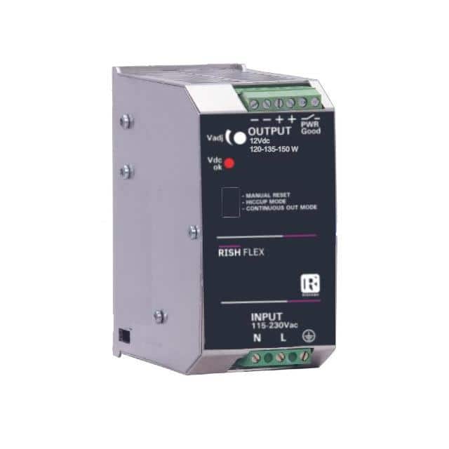 RISH FLEX 15012A AC/DC DIN RAIL SUPPLY 12V