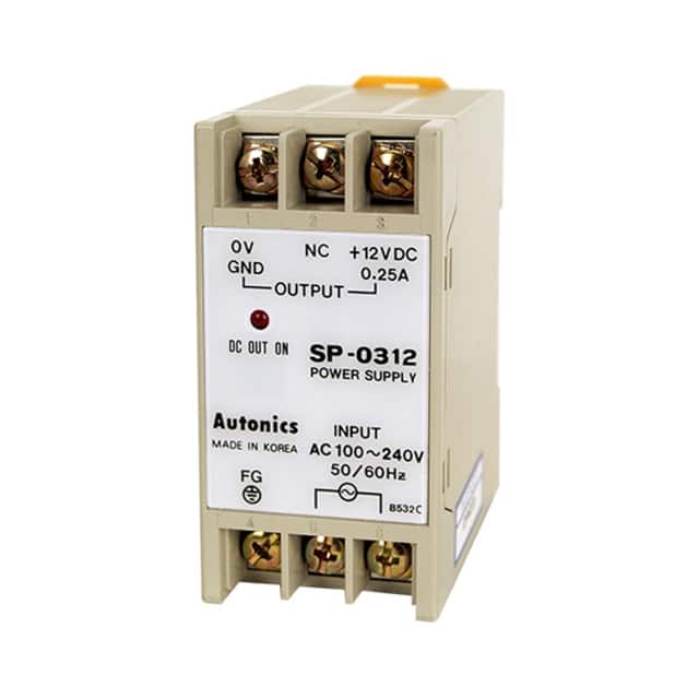 SP-0312 AC/DC DIN RAIL SUPPLY 12V 3W