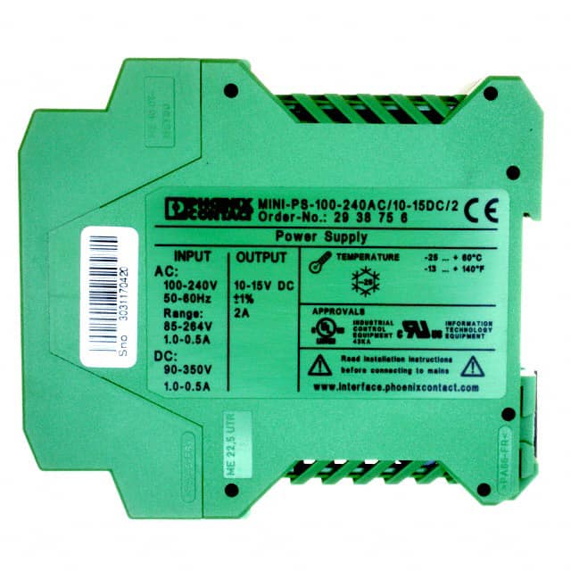 2938756 AC/DC DIN RAIL SUPPLY 12V 30W