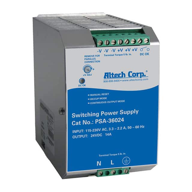 PSA-36024 AC/DC DIN RAIL SUPPLY 24V 336W