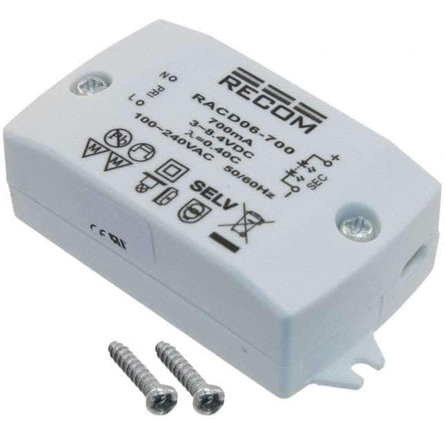 RACD06-700 LED DRIVER CC AC/DC 3-12V 700MA
