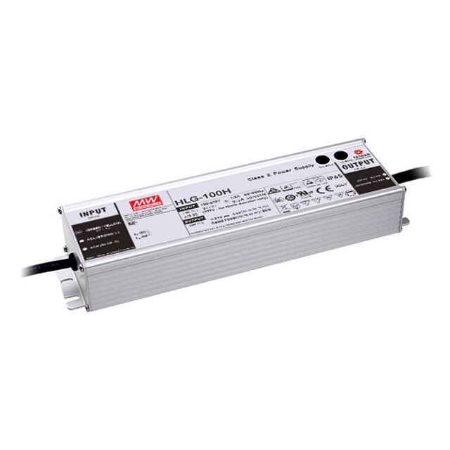 HLG-100H-24A LED DRVR CC/CV AC/DC 22-27V 4A