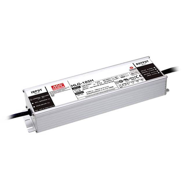 HLG-185H-24B LED DRVR CC/CV AC/DC 12-24V 7.8A