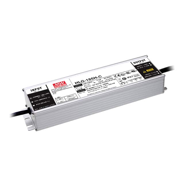 HLG-185H-C700B LED DRVR CC AC/DC 143-286V 700MA