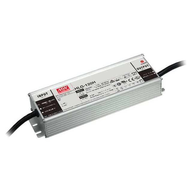HLG-120H-24A LED DRVR CC/CV AC/DC 22-27V 5A