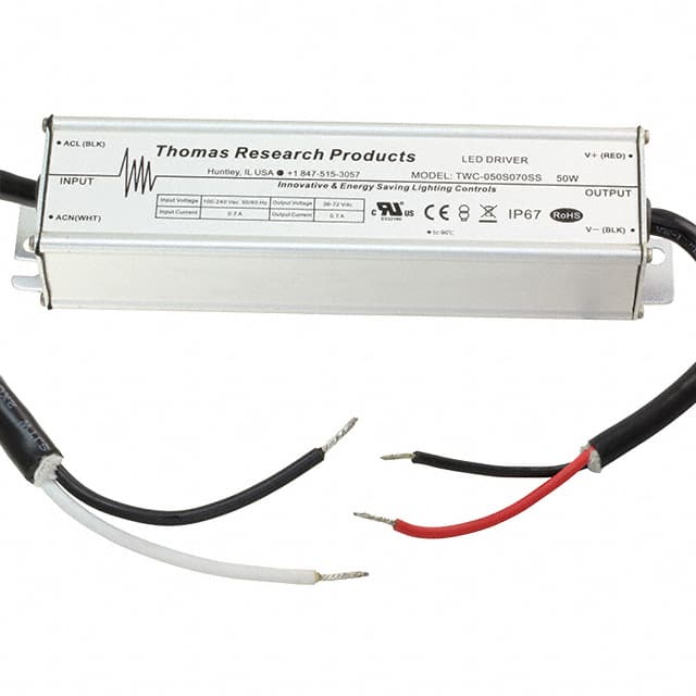 TWC-050S070SS LED DRIVER CC AC/DC 36-72V 700MA