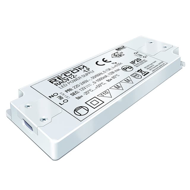 RACV12-24-LP LED DRIVER CV AC/DC 24V 500MA