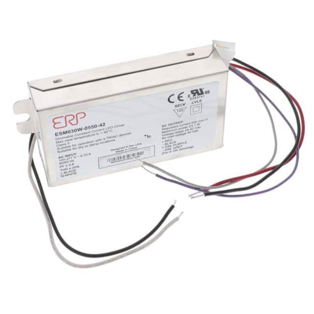 ESM030W-0550-42 LED DRIVER CC AC/DC 28-42V 550MA