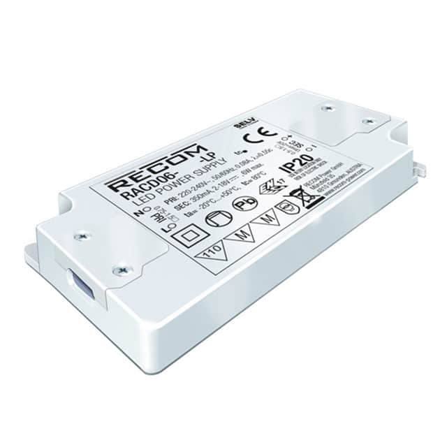 RACD06-500-LP LED DRIVER CC AC/DC 2-12V 500MA