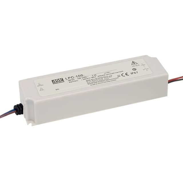 LPC-100-500 LED DRVR CC AC/DC 100-200V 500MA