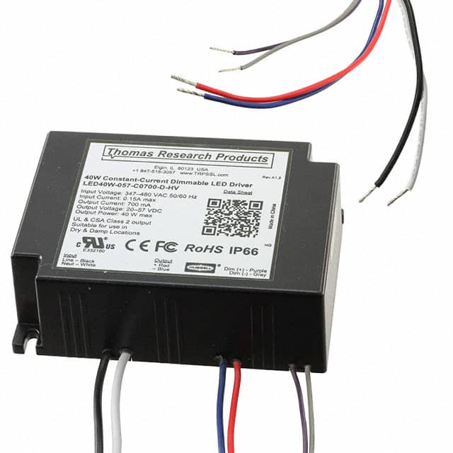 LED40W-057-C0700-D-HV LED DRIVER CC AC/DC 19-57V 700MA
